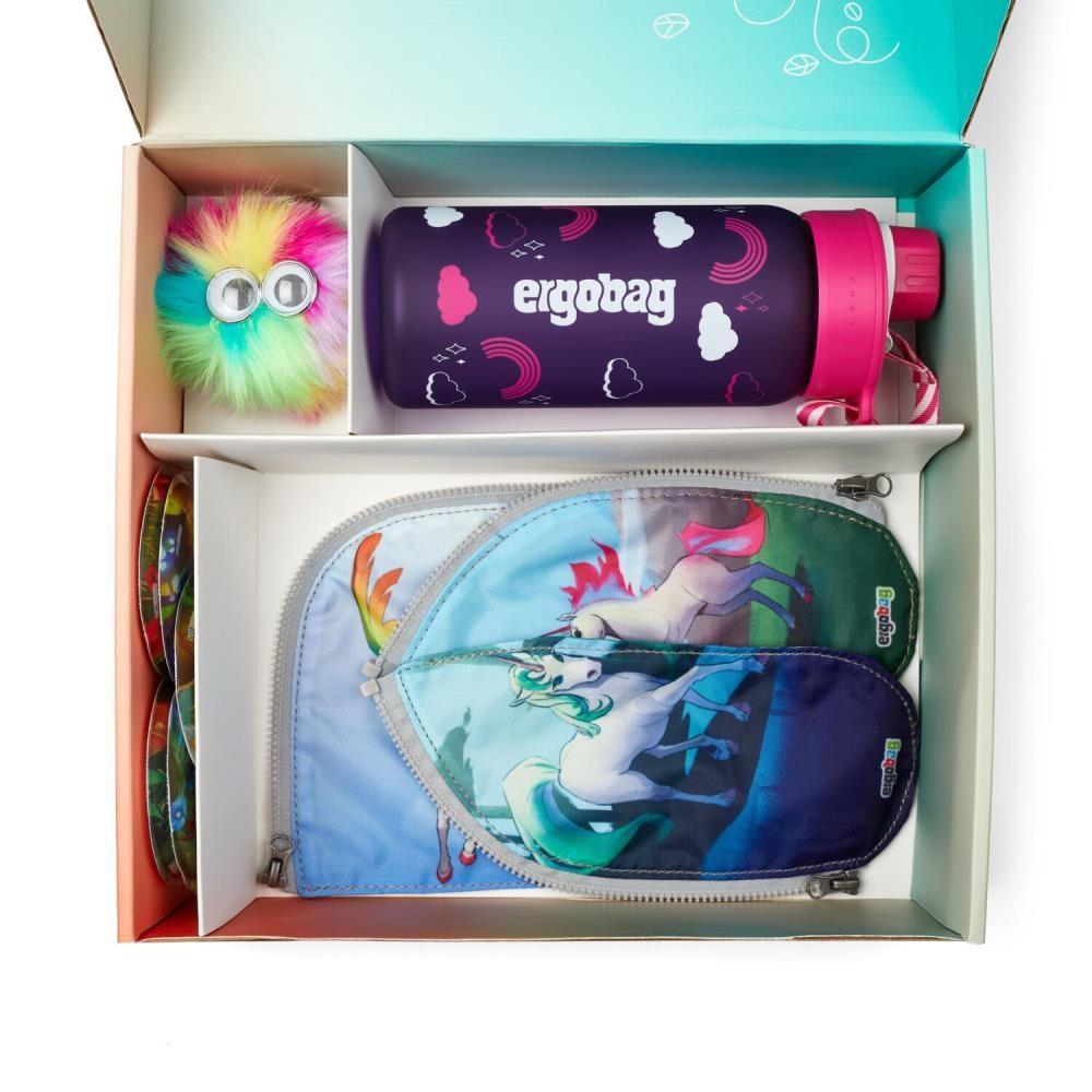 Ergobag Pack PerlentauchBär Lumi Jumbo Edition Schulrucksack Set 7tlg.
