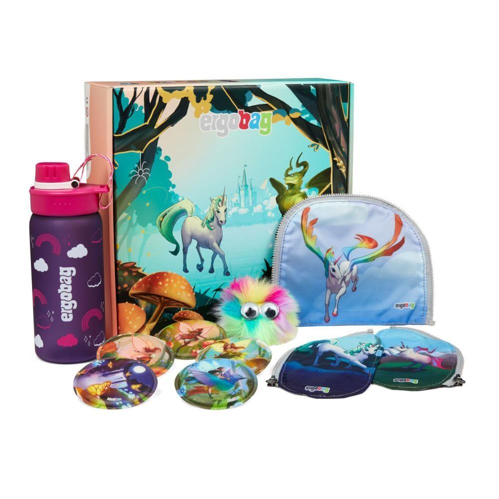 Ergobag Pack PerlentauchBär Lumi Jumbo Edition Schulrucksack Set 7tlg.