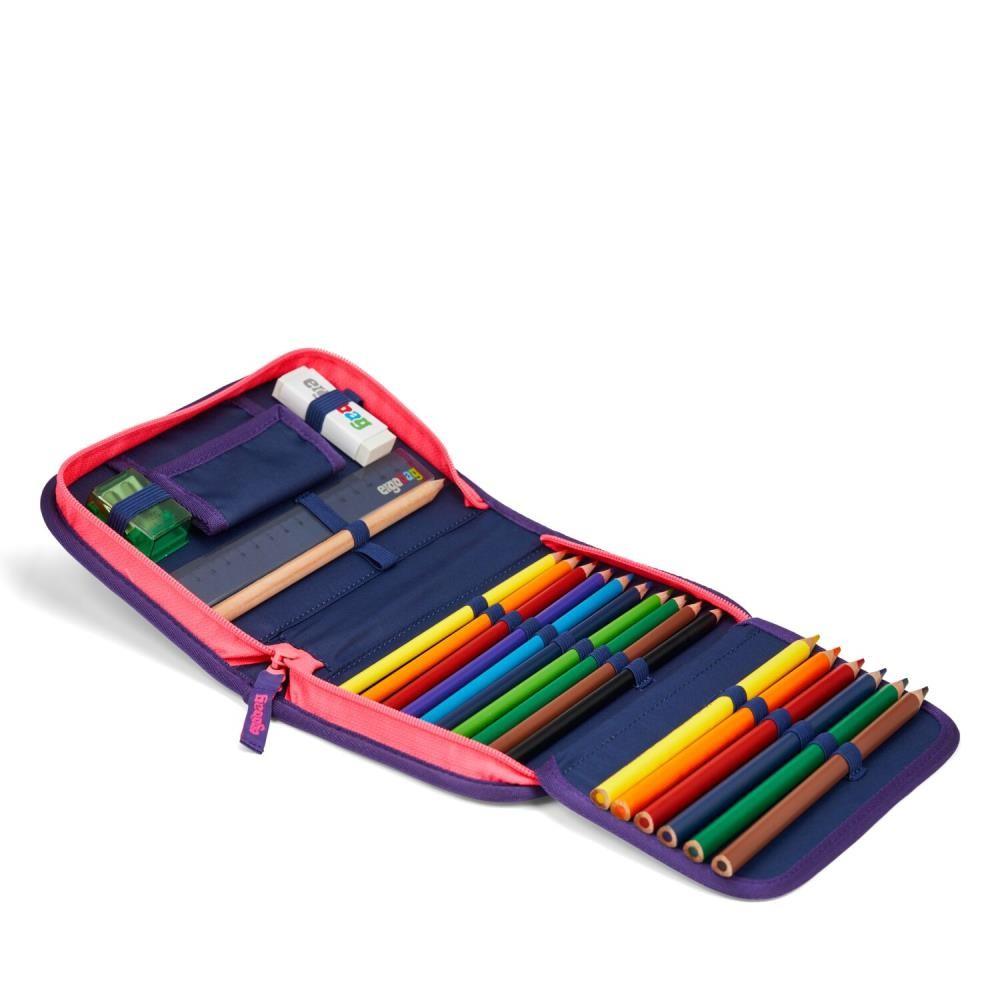 Ergobag Pack PerlentauchBär Lumi Jumbo Edition Schulrucksack Set 7tlg.