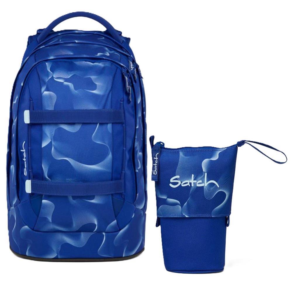 Satch Pack Vibrant Blue Schulrucksack Set 2tlg.