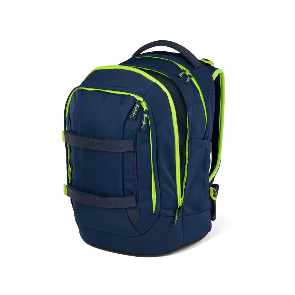 Satch Pack Toxic Yellow Schulrucksack Set 2tlg.