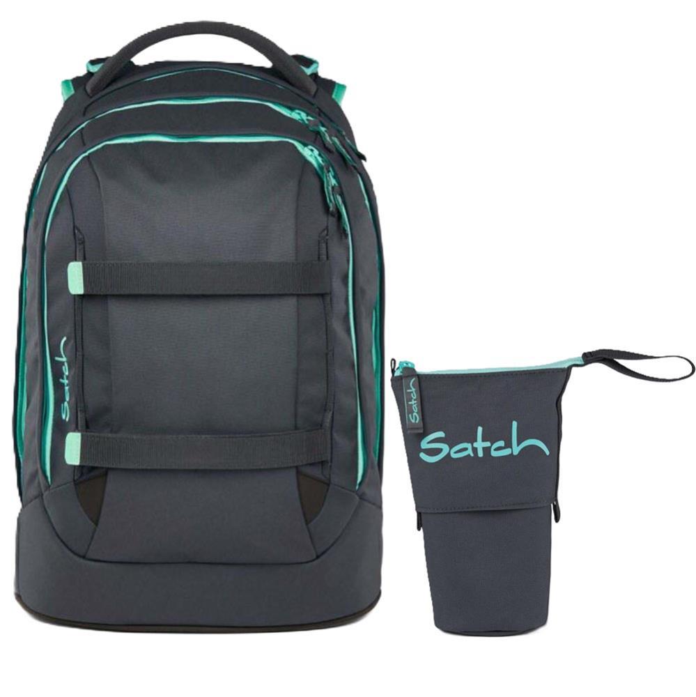 Satch Pack Mint Phantom Schulrucksack Set 2tlg.