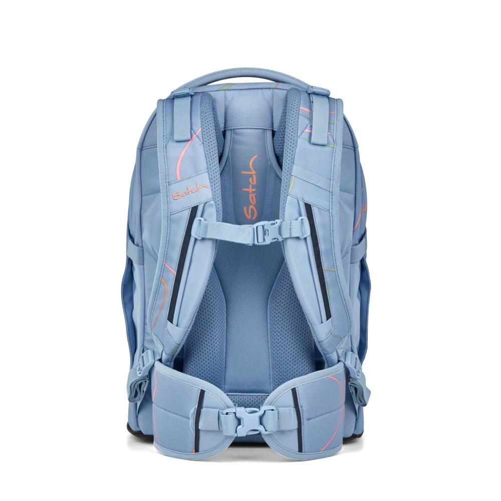Satch Pack Vivid Blue Schulrucksack Set 3tlg.
