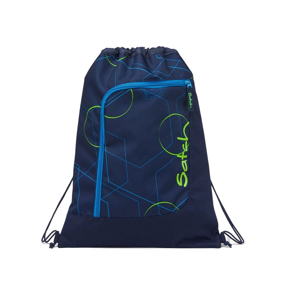 Satch Pack Blue Tech Pencil Slider Light Edition Schulrucksack Set 3tlg.