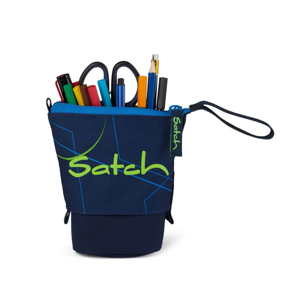 Satch Pack Blue Tech Pencil Slider Edition Schulrucksack Set 3tlg.