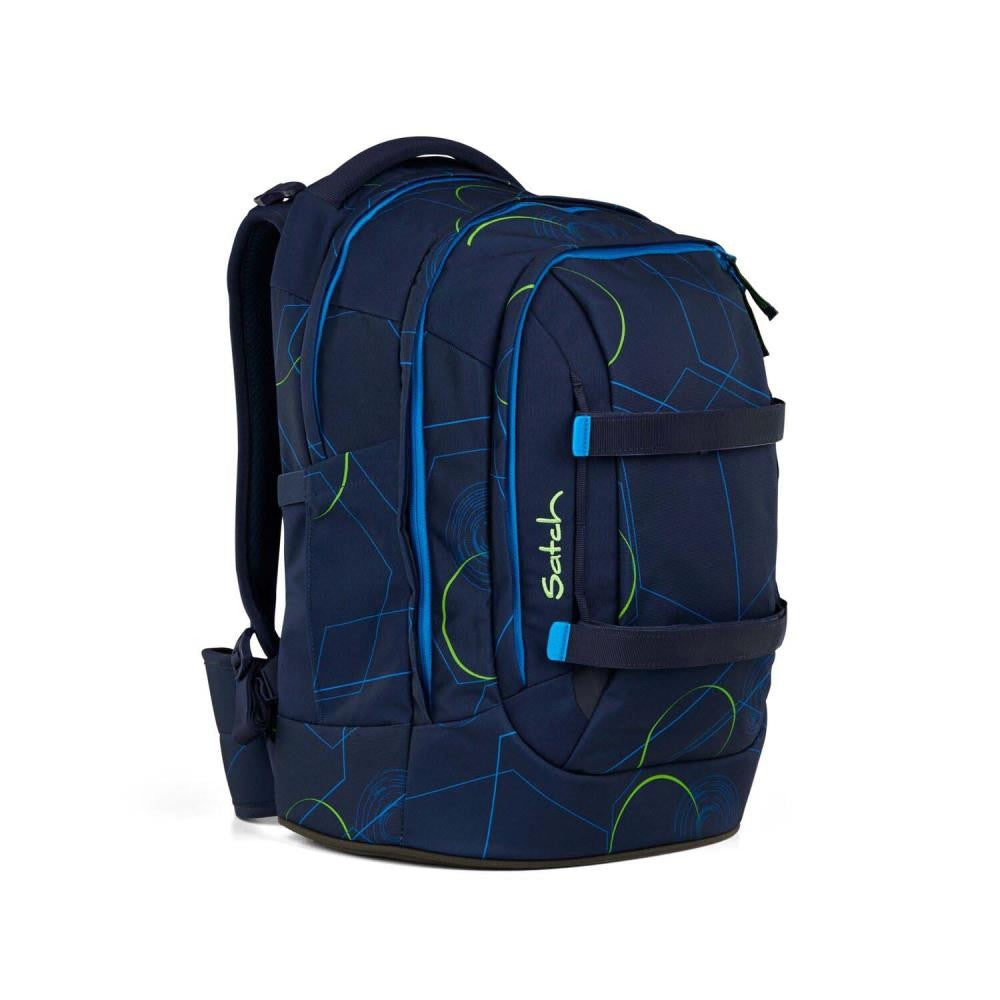 Satch Pack Blue Tech Pencil Slider Light Edition Schulrucksack Set 3tlg.