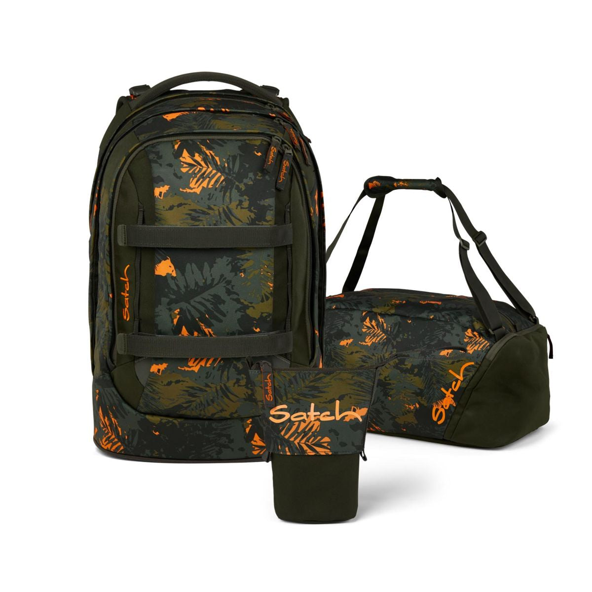 Satch Pack Jurassic Jungle Pencil Slider Edition Schulrucksack Set 3tlg.