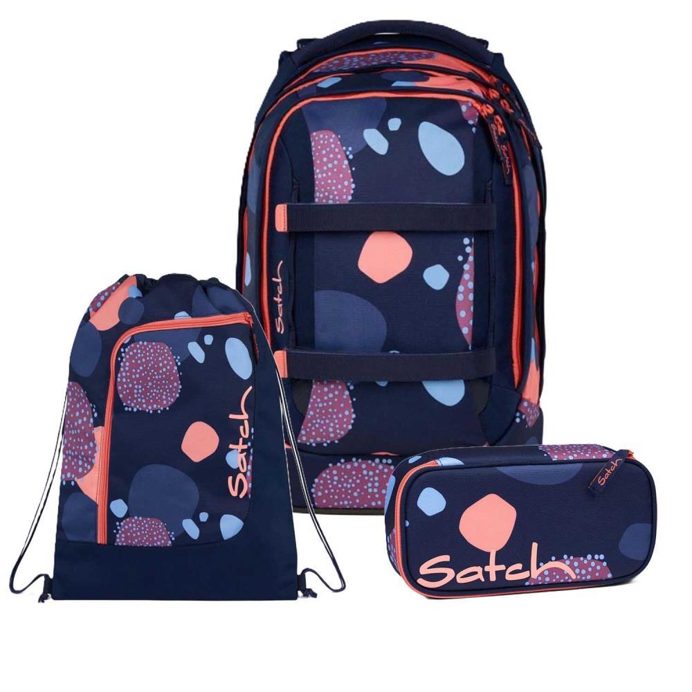 Satch Pack Coral Reef Schulrucksack Set 3tlg.