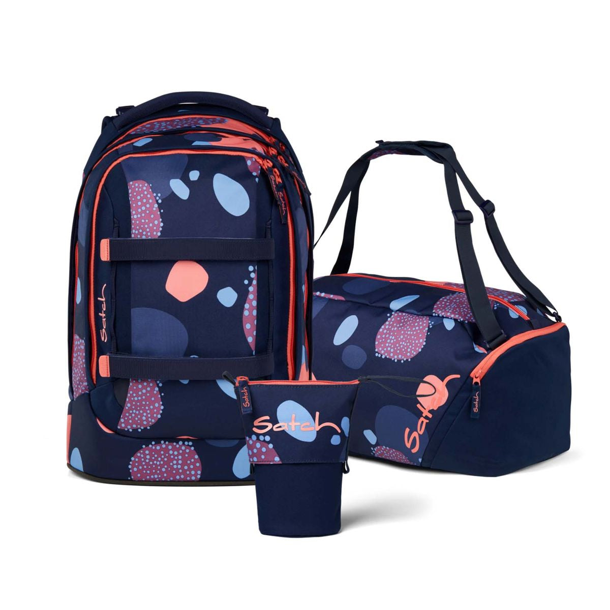 Satch Pack Coral Reef Pencil Slider Edition Schulrucksack Set 3tlg.