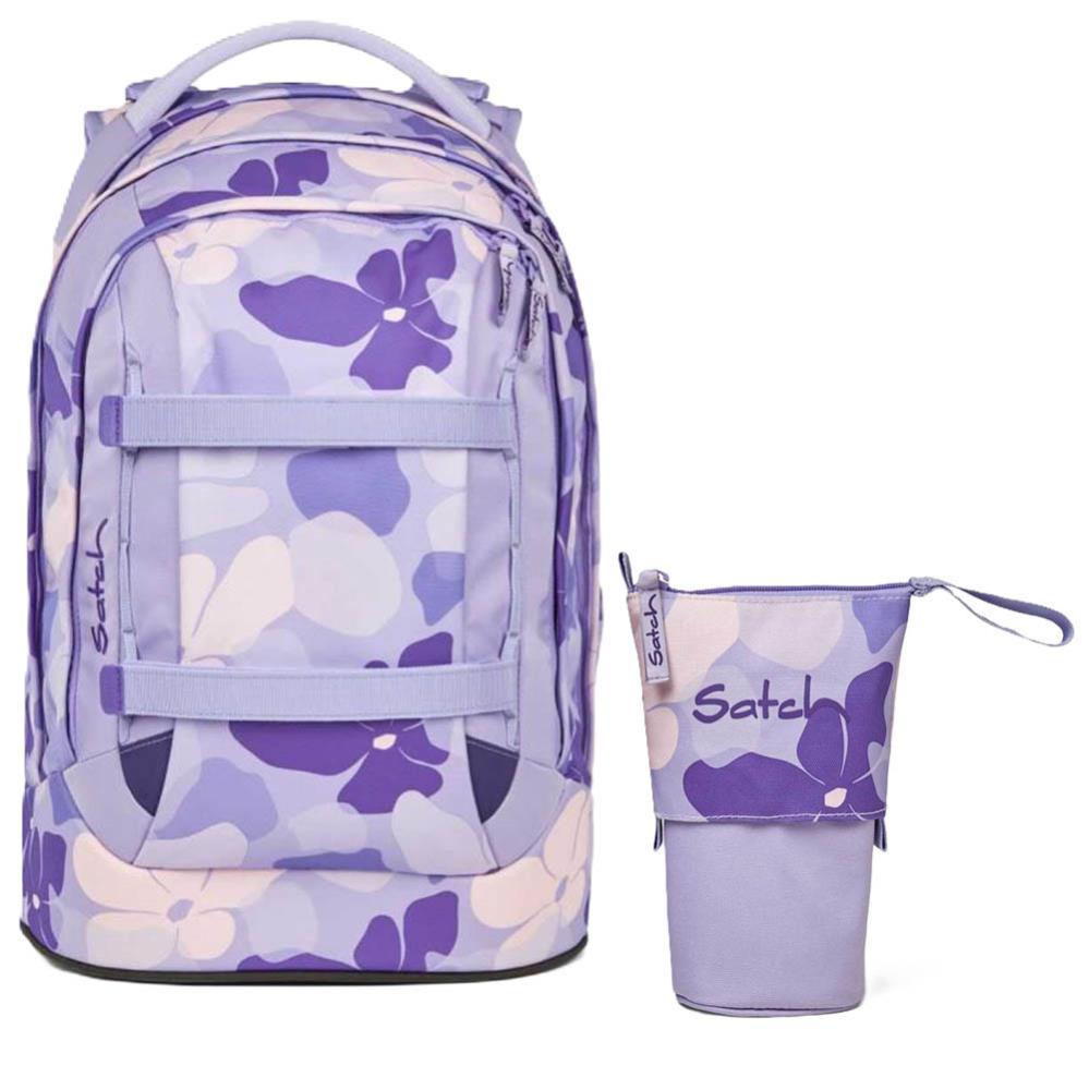 Satch Pack Lilac Blossom Schulrucksack Set 2tlg.