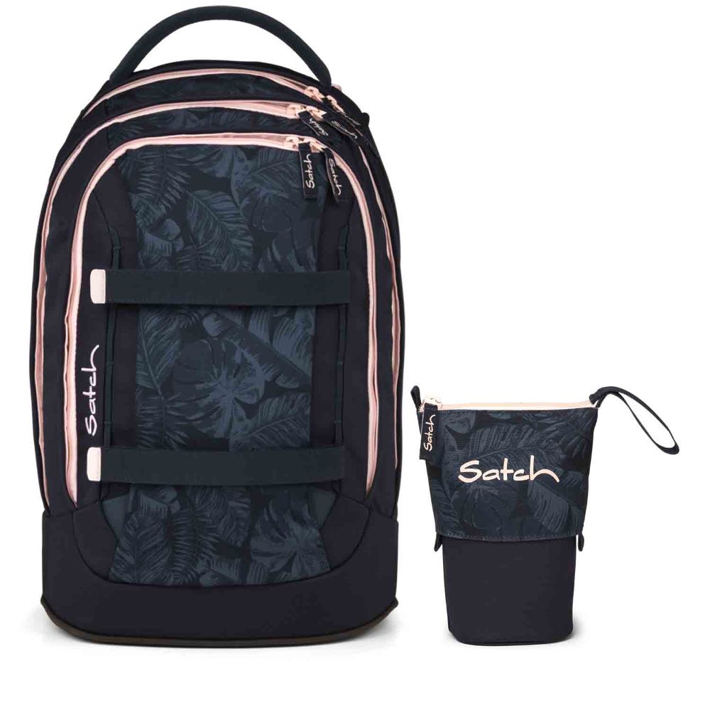Satch Pack Midnight Jungle Schulrucksack Set 2tlg