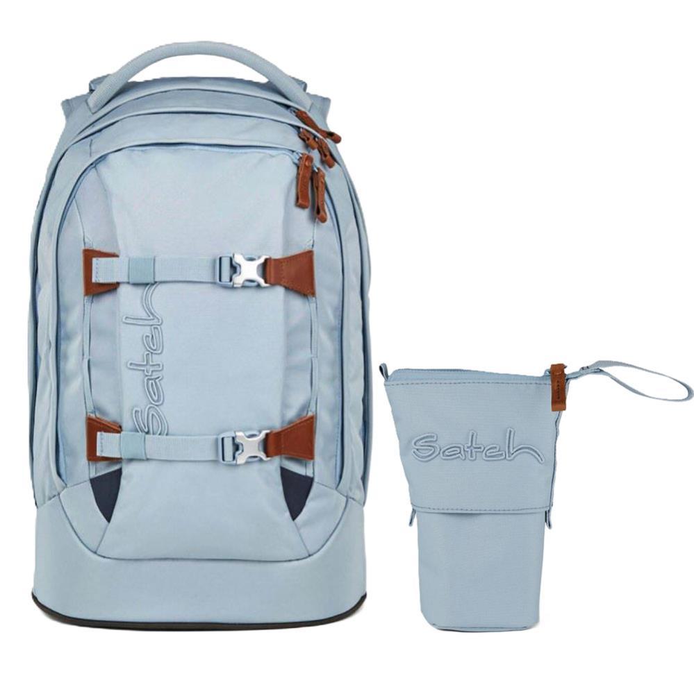 Satch Pack Nordic Ice Blue Skandi Edition Schulrucksack Set 2tlg.