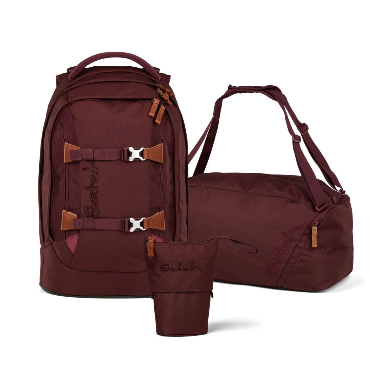 Satch Pack Nordic Ruby Skandi Pencil Slider Edition Schulrucksack Set 3tlg.