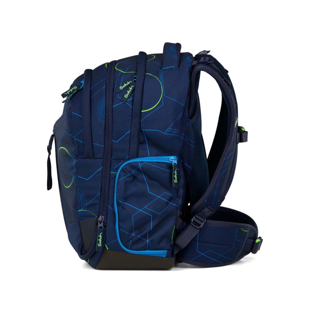 Satch Match Blue Tech Pencil Slider Edition Schulrucksack Set 3tlg.