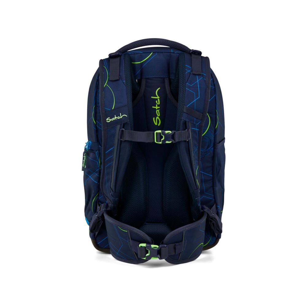 Satch Match Blue Tech Pencil Slider Edition Schulrucksack Set 3tlg.