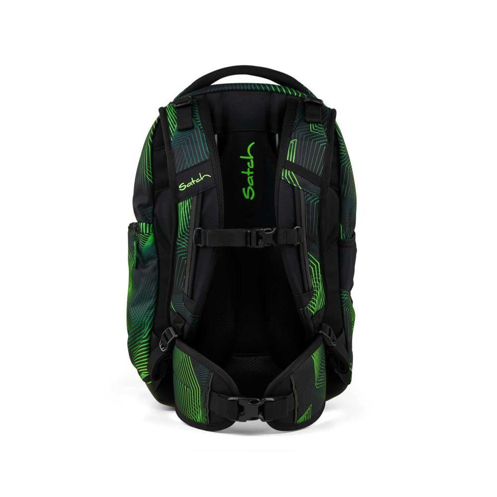 Satch Match Seismic Green Pencil Slider Light Edition Schulrucksack Set 3tlg.