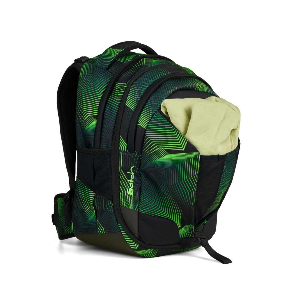 Satch Match Seismic Green Pencil Slider Light Edition Schulrucksack Set 3tlg.