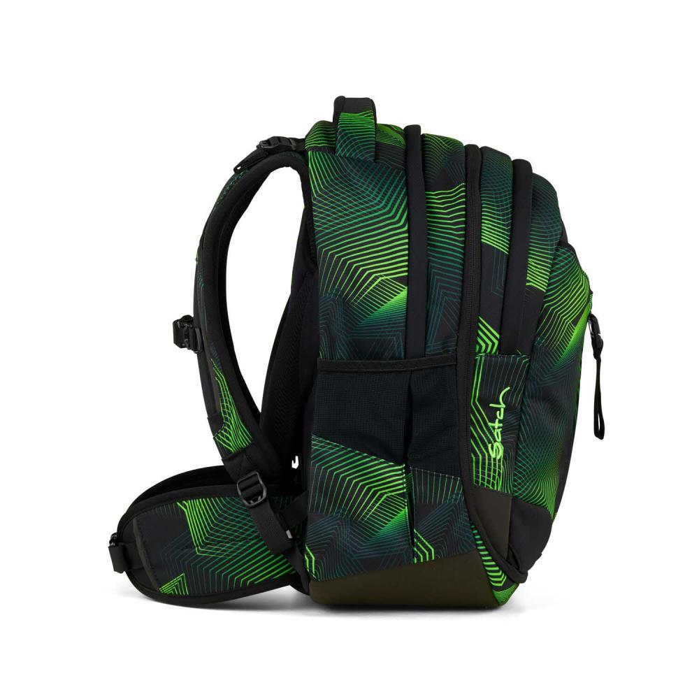 Satch Match Seismic Green Schulrucksack Set 2tlg.