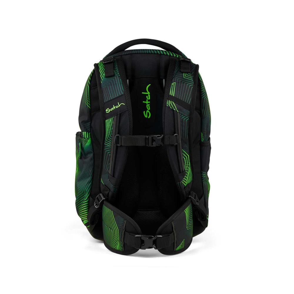Satch Match Seismic Green Schulrucksack Set 2tlg.