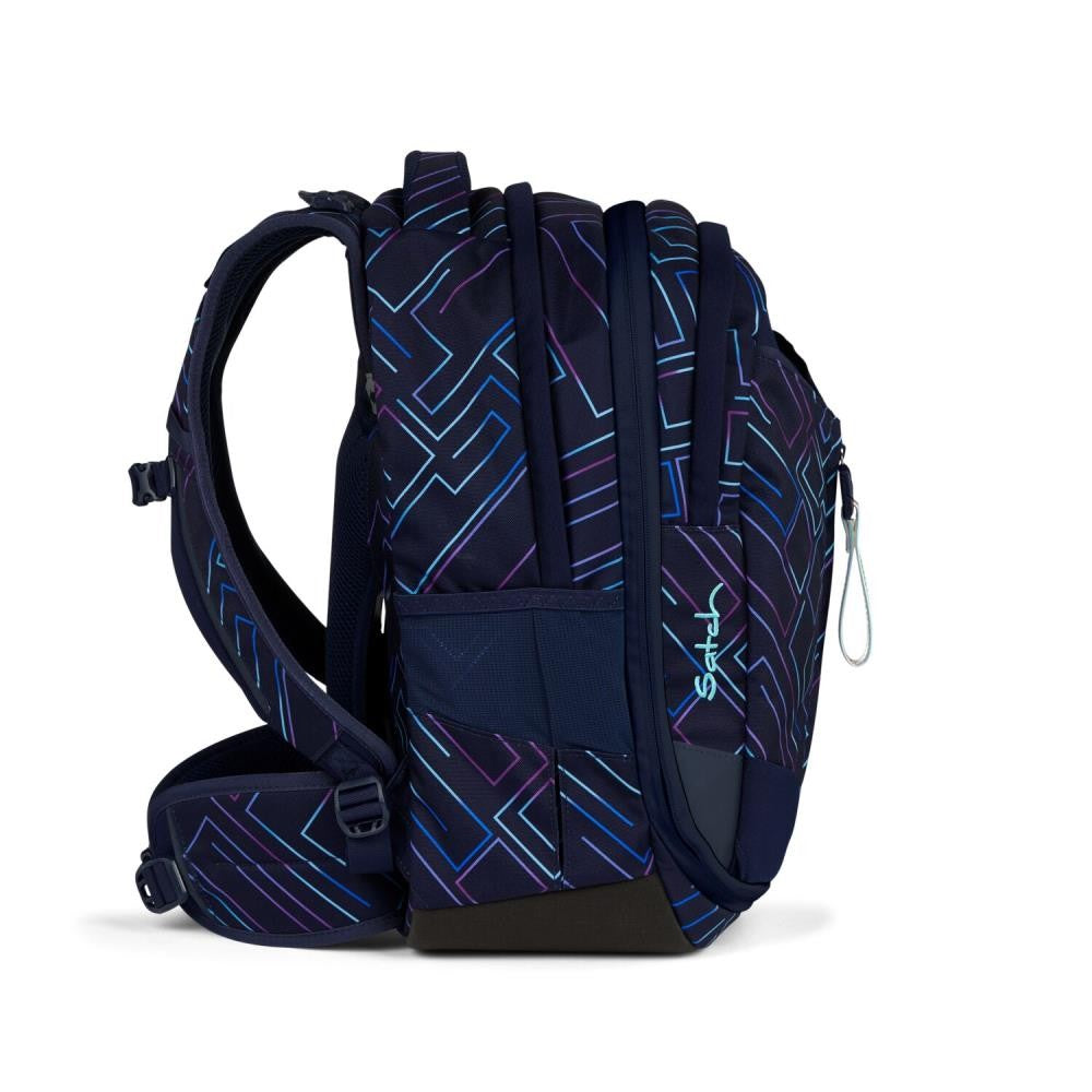 Satch Match Purple Laser Pencil Slider Light Edition Schulrucksack Set 3tlg.