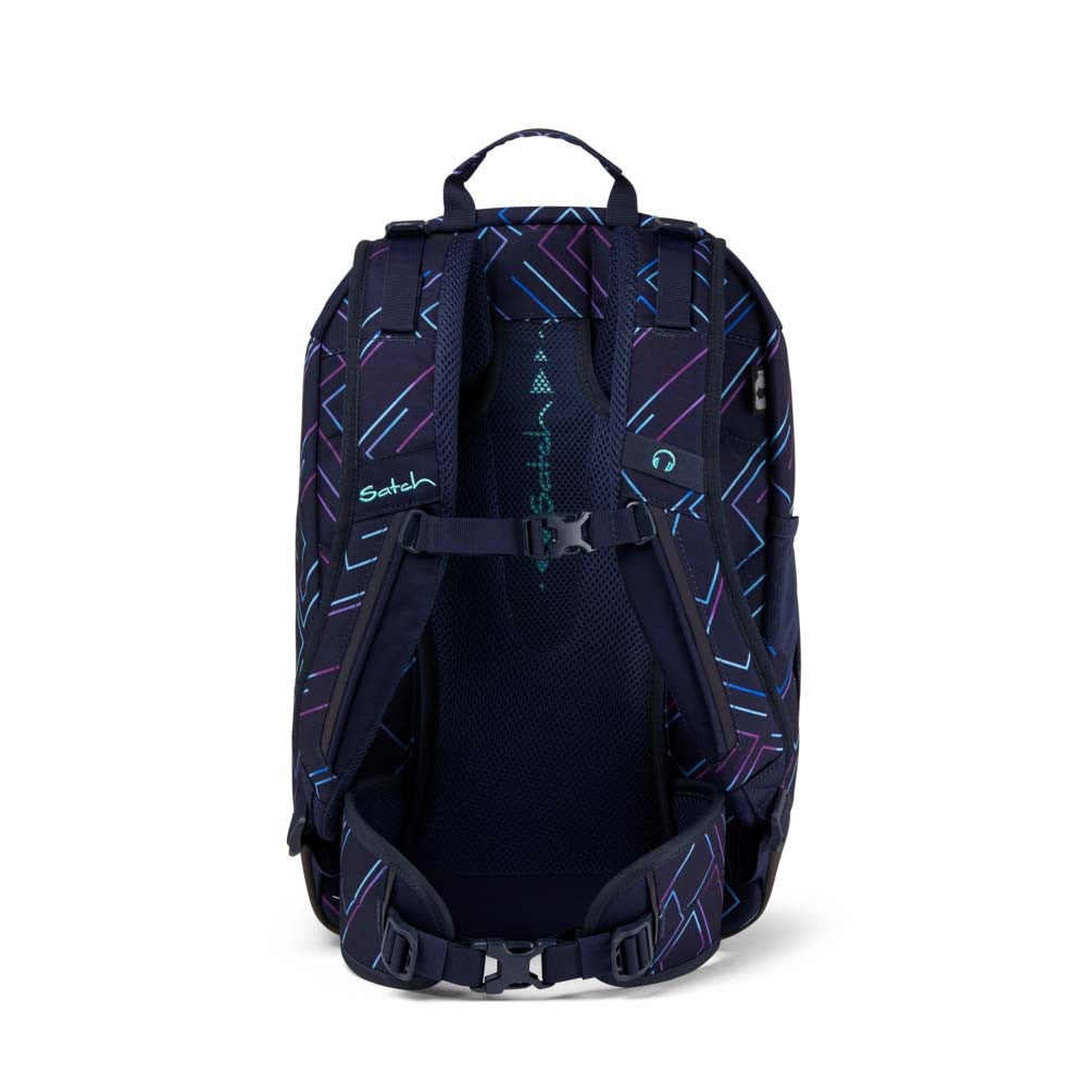 Satch Air Purple Laser Pencil Slider Light Edition Schulrucksack Set 3tlg.