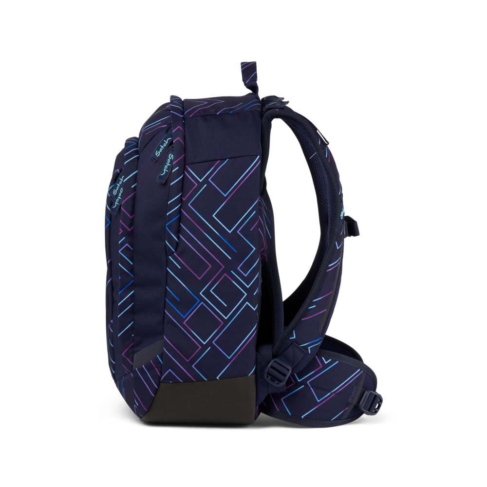 Satch Air Purple Laser Schulrucksack Set 2tlg.