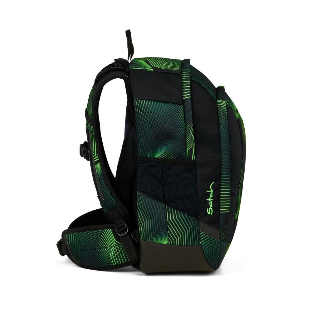 Satch Air Seismic Green Pencil Slider Light Edition Schulrucksack Set 3tlg.