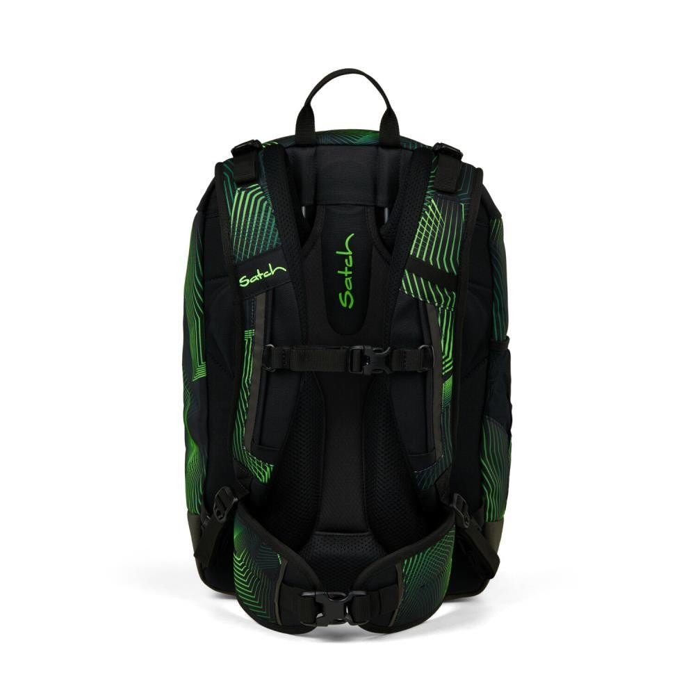 Satch Air Seismic Green Schulrucksack Set 2tlg.