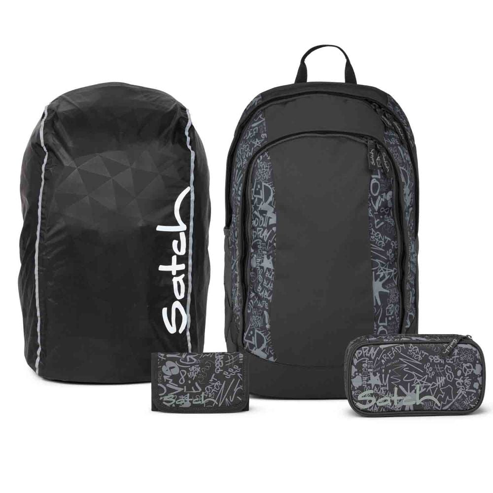 Satch Air Street Ink Streetwalk Edition Schulrucksack Set 4tlg.