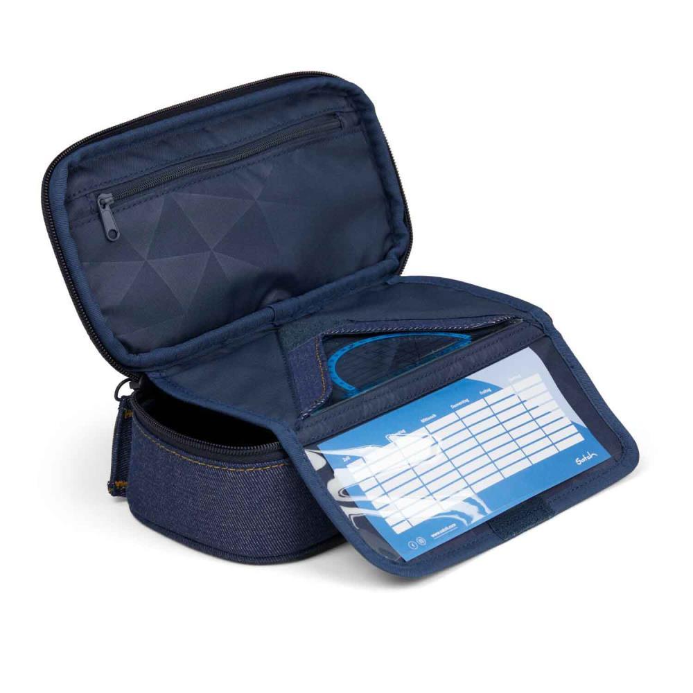 Satch Pack Denim Blue Special Edition Schulrucksack Set 3tlg.