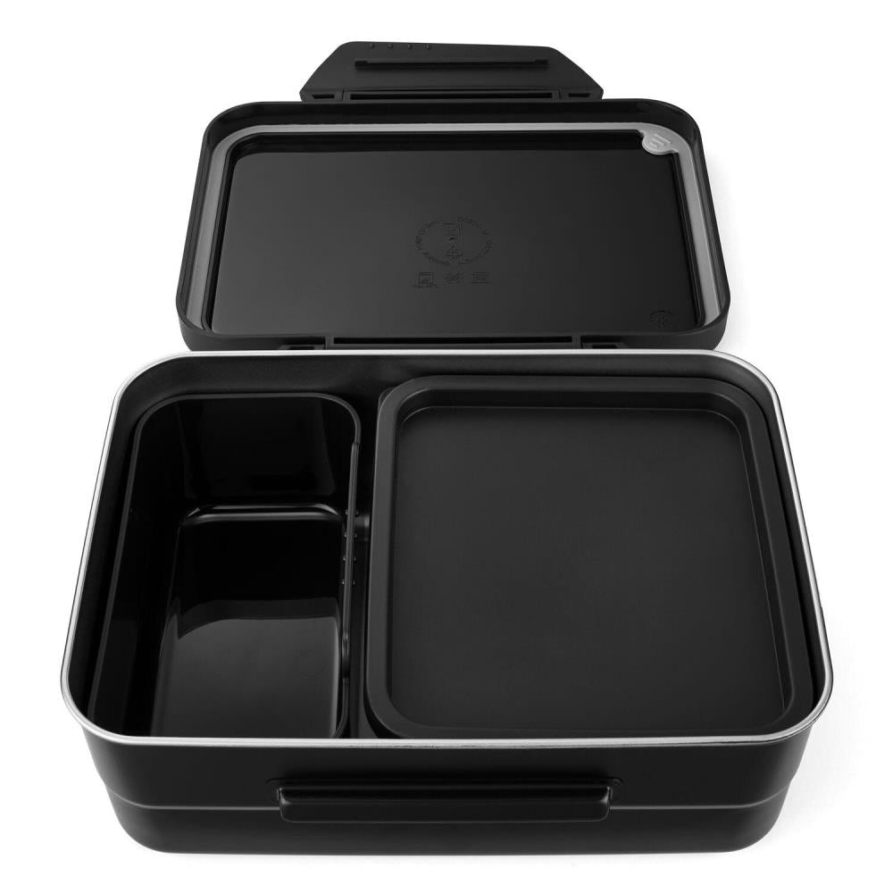 Satch Edelstahl Brotdose Black 3tlg.