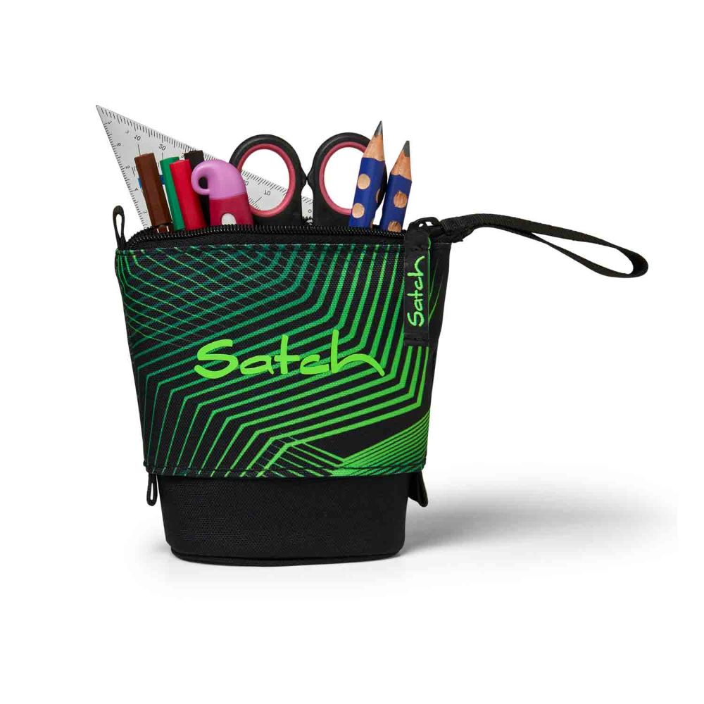 Satch Match Plus Seismic Green Pencil Slider Light Edition Schulrucksack Set 3tlg.