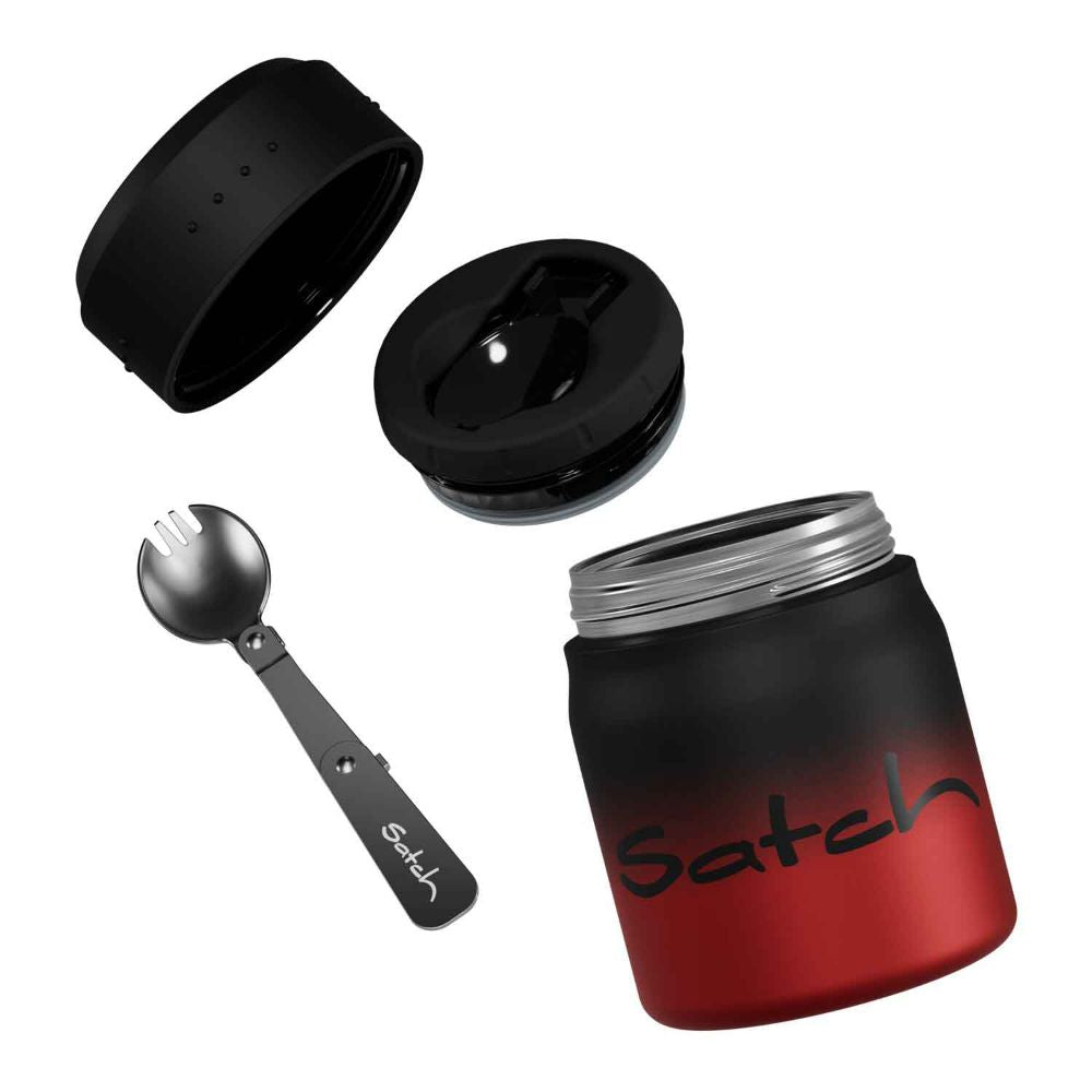 Satch Thermo Lunchbox Black Graffiti 4tlg.