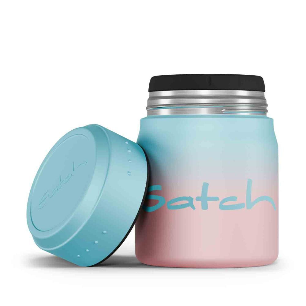 Satch Thermo Lunchbox Light Blue Graffiti 4tlg