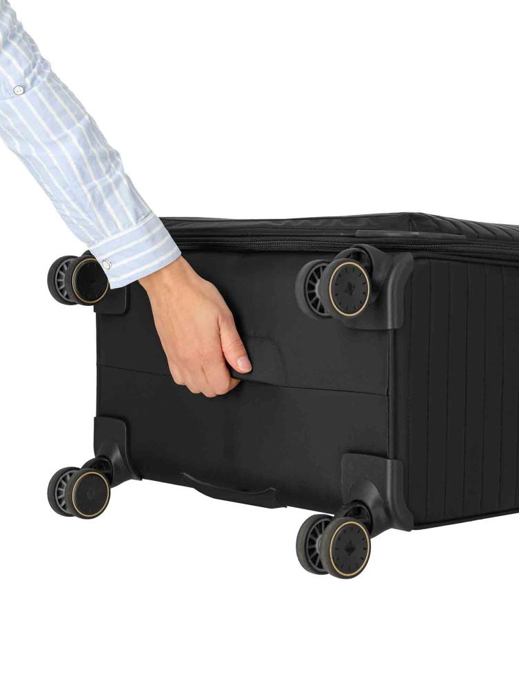 Travelite Barbara Stepp Black 4 Doppelrollen Trolley M 68 cm