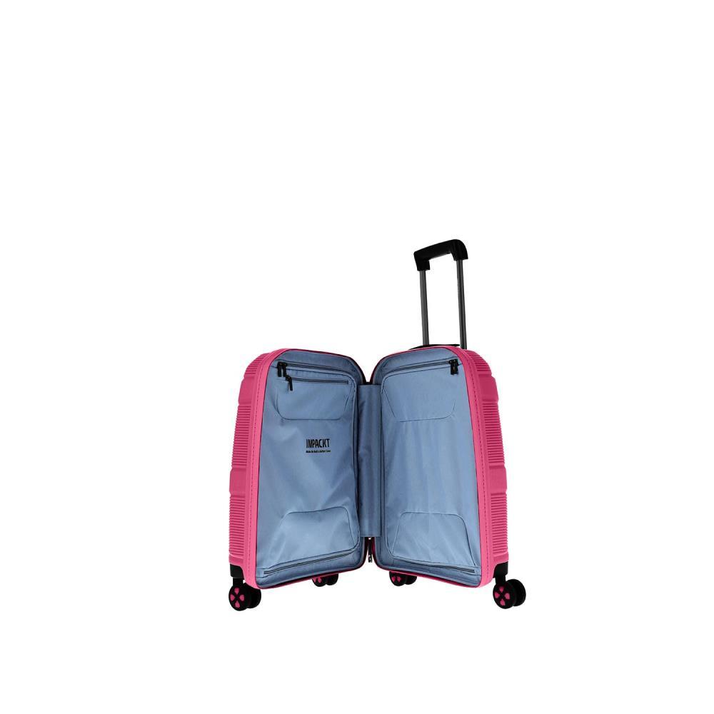 Impackt IP1 USB Port Flora Pink 4-Doppelrollen Trolley S 55 cm