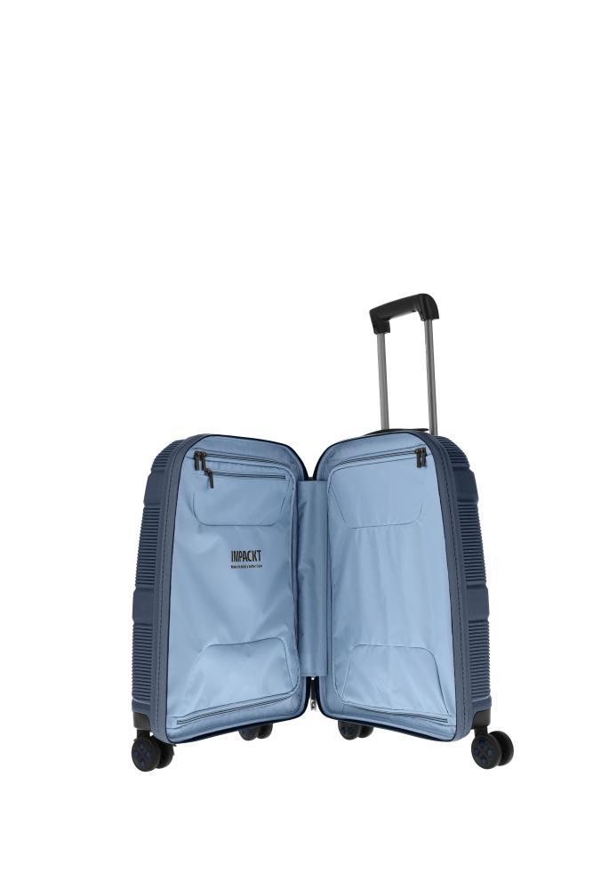 Impackt IP1 USB Port Glacier Blue 4-Doppelrollen Trolley S 55 cm