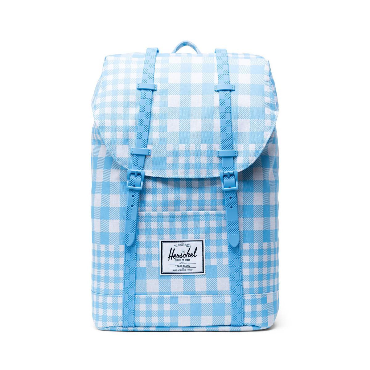 Herschel Retreat Backpack Gingham Alaskan Blue Rucksack