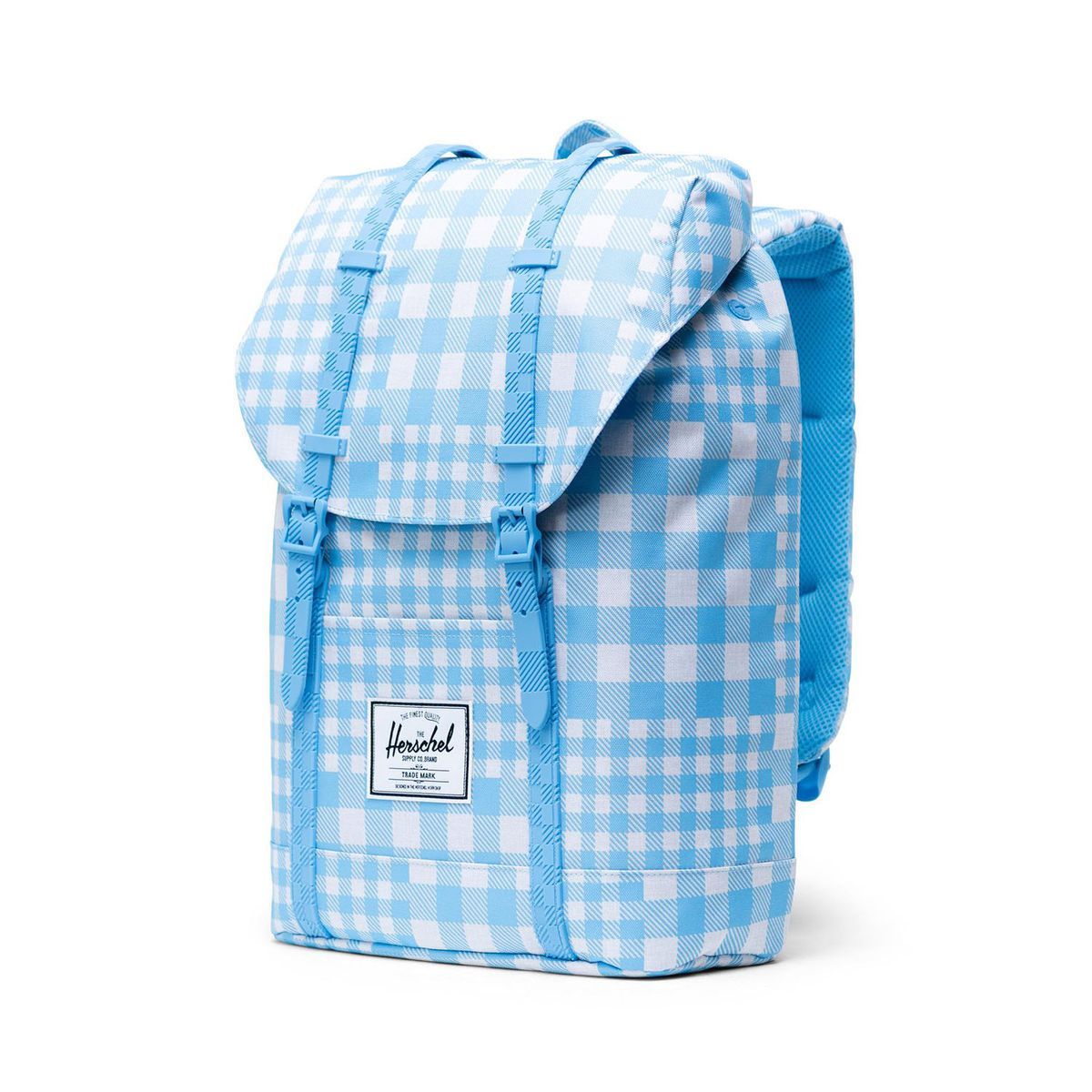 Herschel Retreat Backpack Gingham Alaskan Blue Rucksack