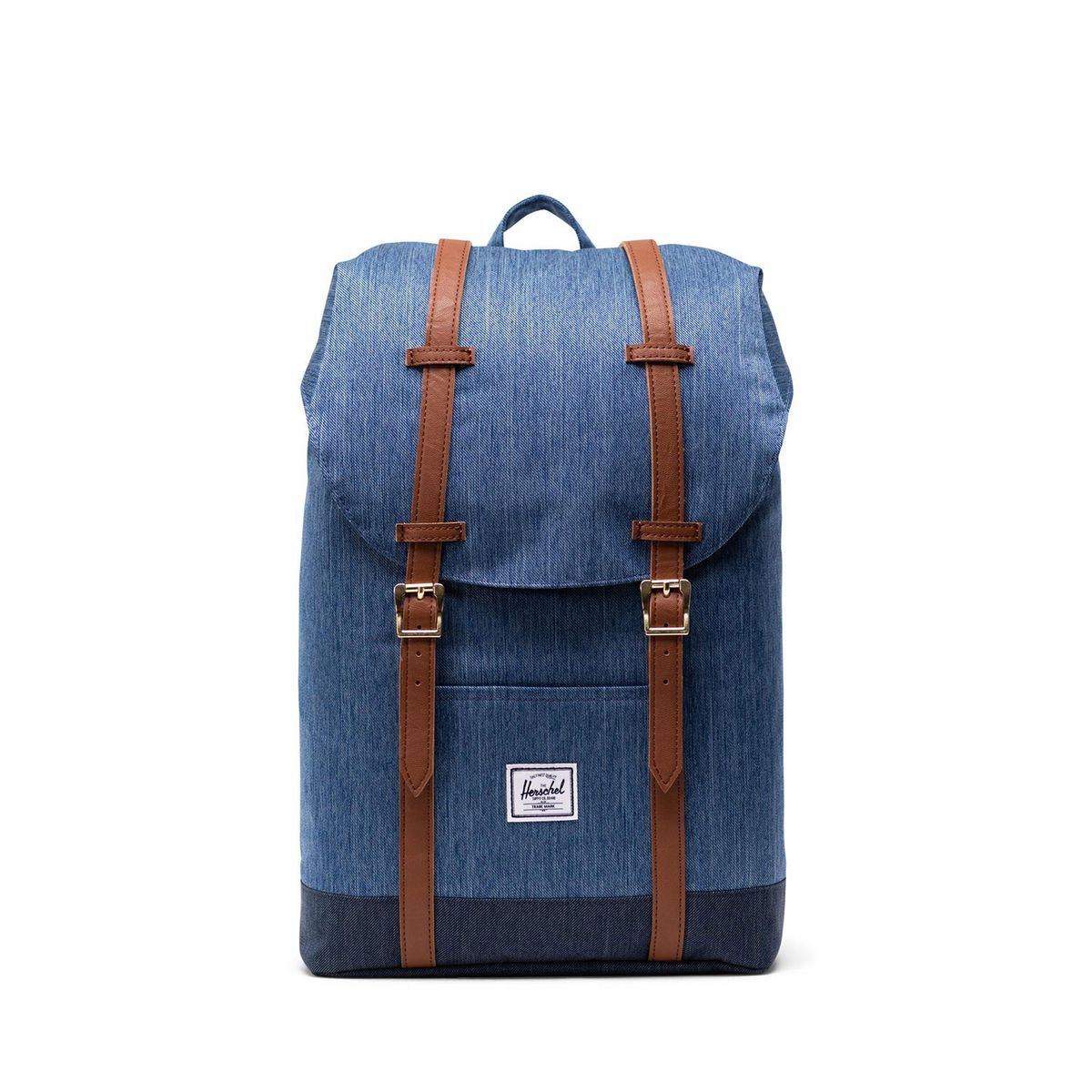 Herschel Retreat Faded Denim/ Indigo Denim Rucksack Mid Volume