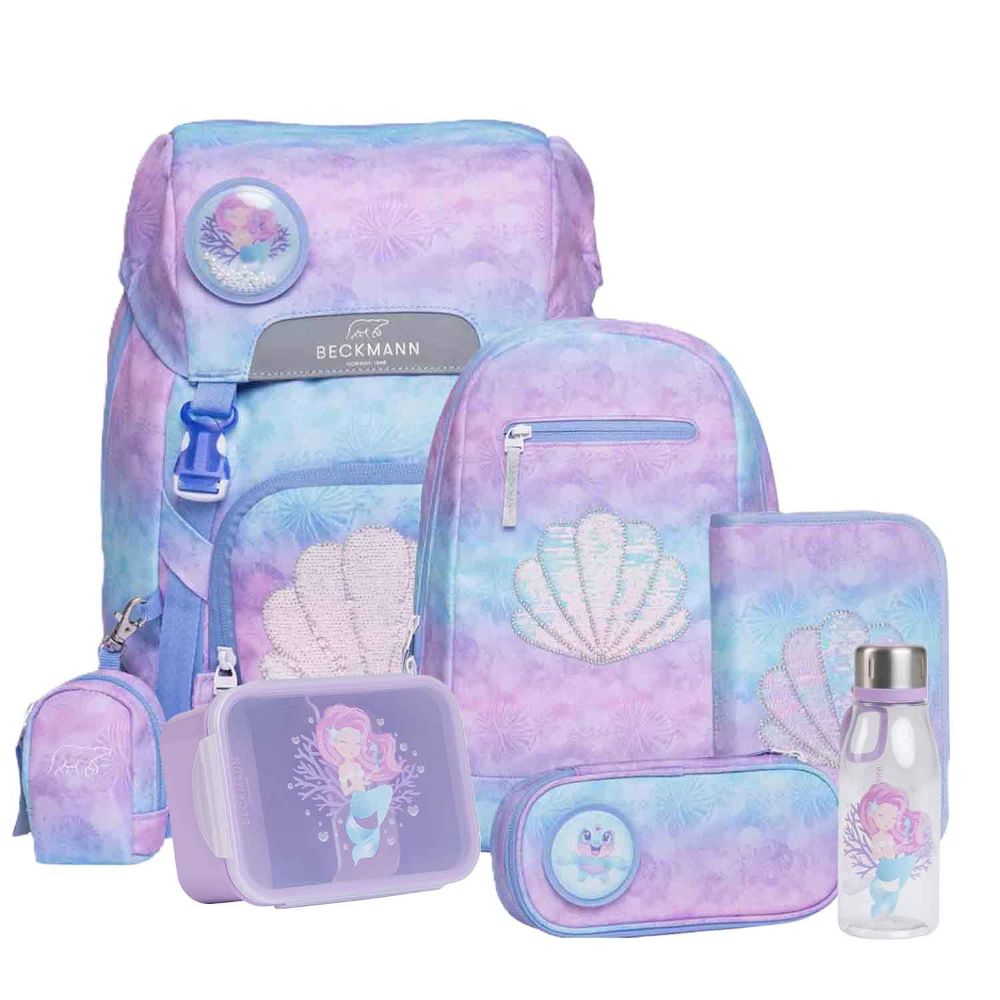 Beckmann Classic Seashell Schulrucksack Set 8tlg.