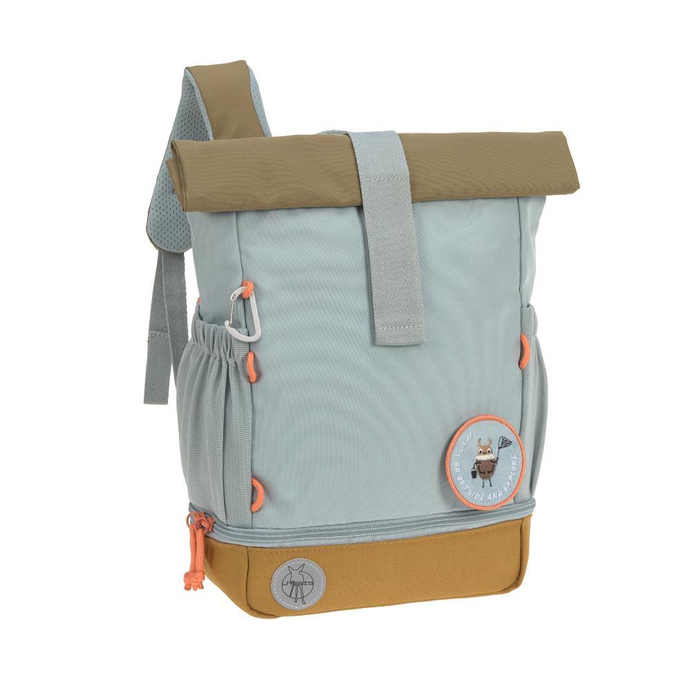 Lässig Mini Nature Light Blue Rolltop Kindergartenrucksack