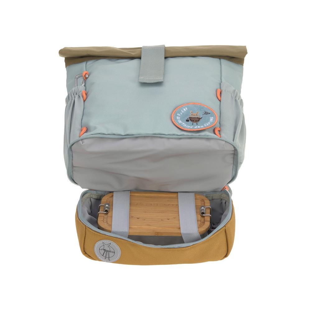 Lässig Mini Nature Light Blue Rolltop Kindergartenrucksack