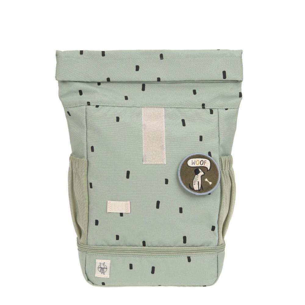 Lässig Mini Happy Prints Olive Rolltop Kindergartenrucksack