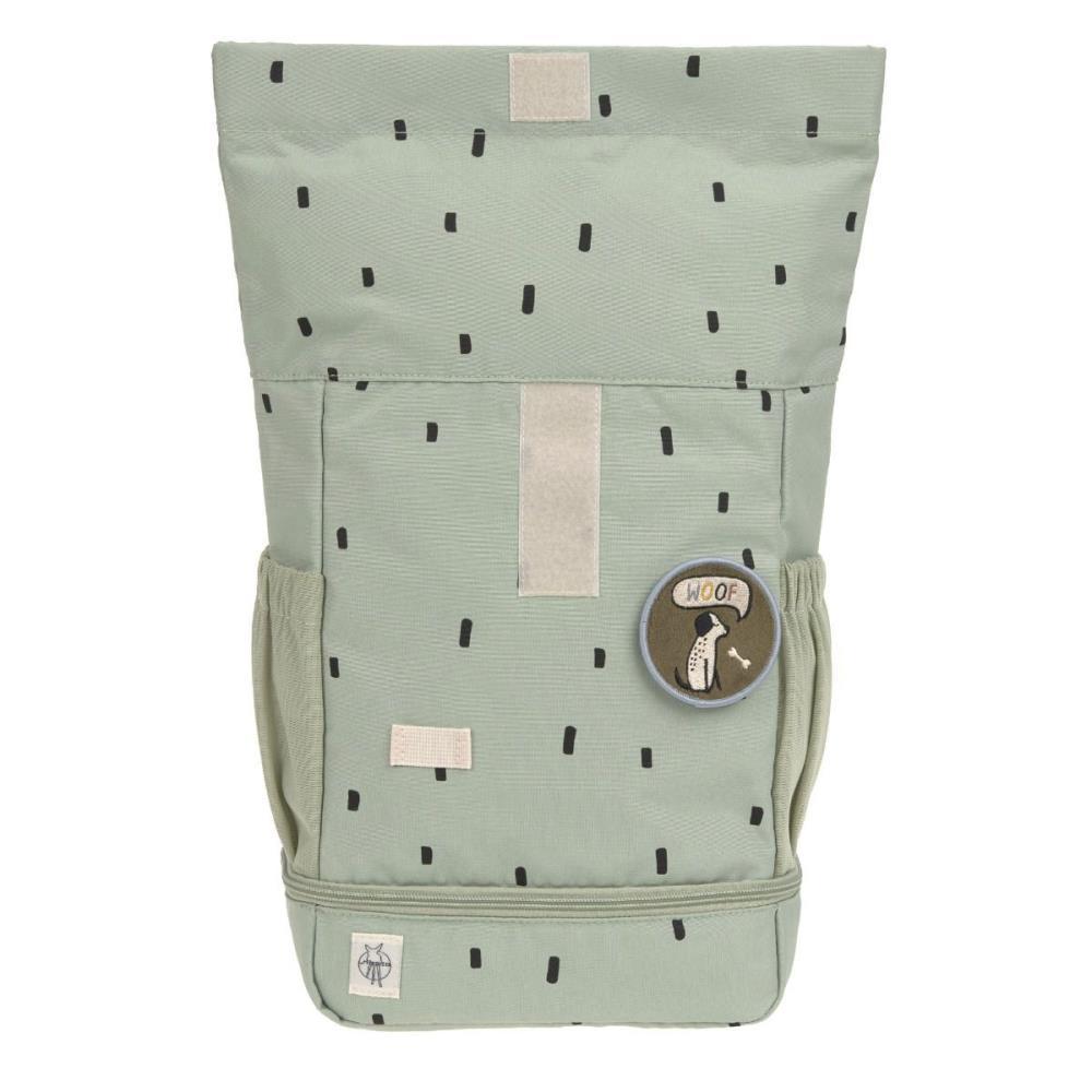 Lässig Mini Happy Prints Olive Rolltop Kindergartenrucksack