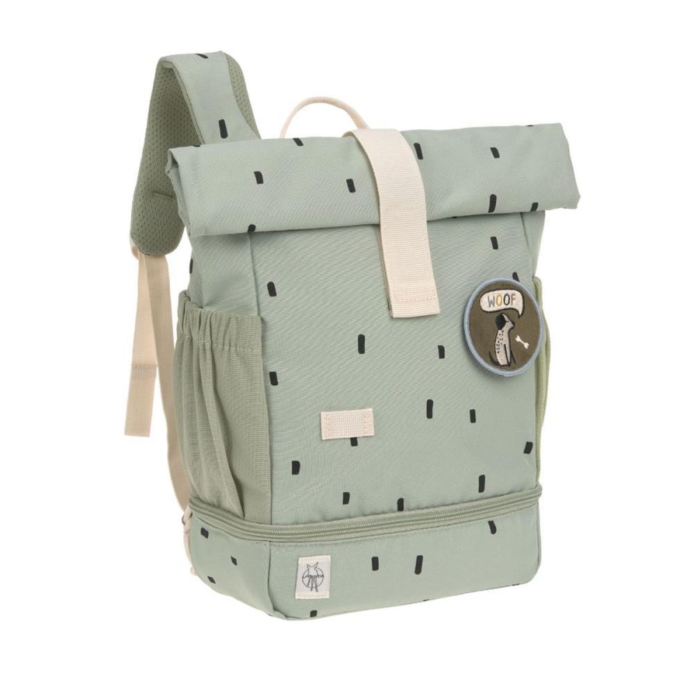 Lässig Mini Happy Prints Olive Rolltop Kindergartenrucksack
