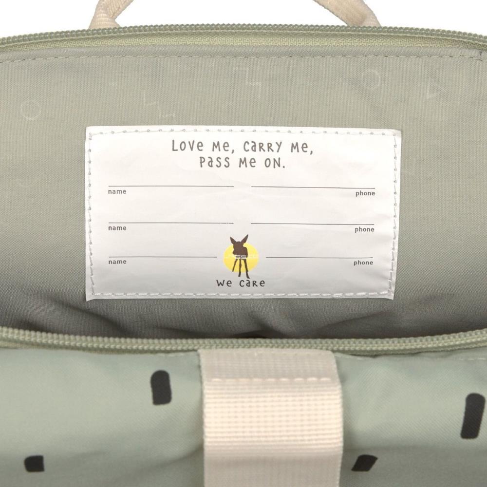 Lässig Mini Happy Prints Olive Rolltop Kindergartenrucksack