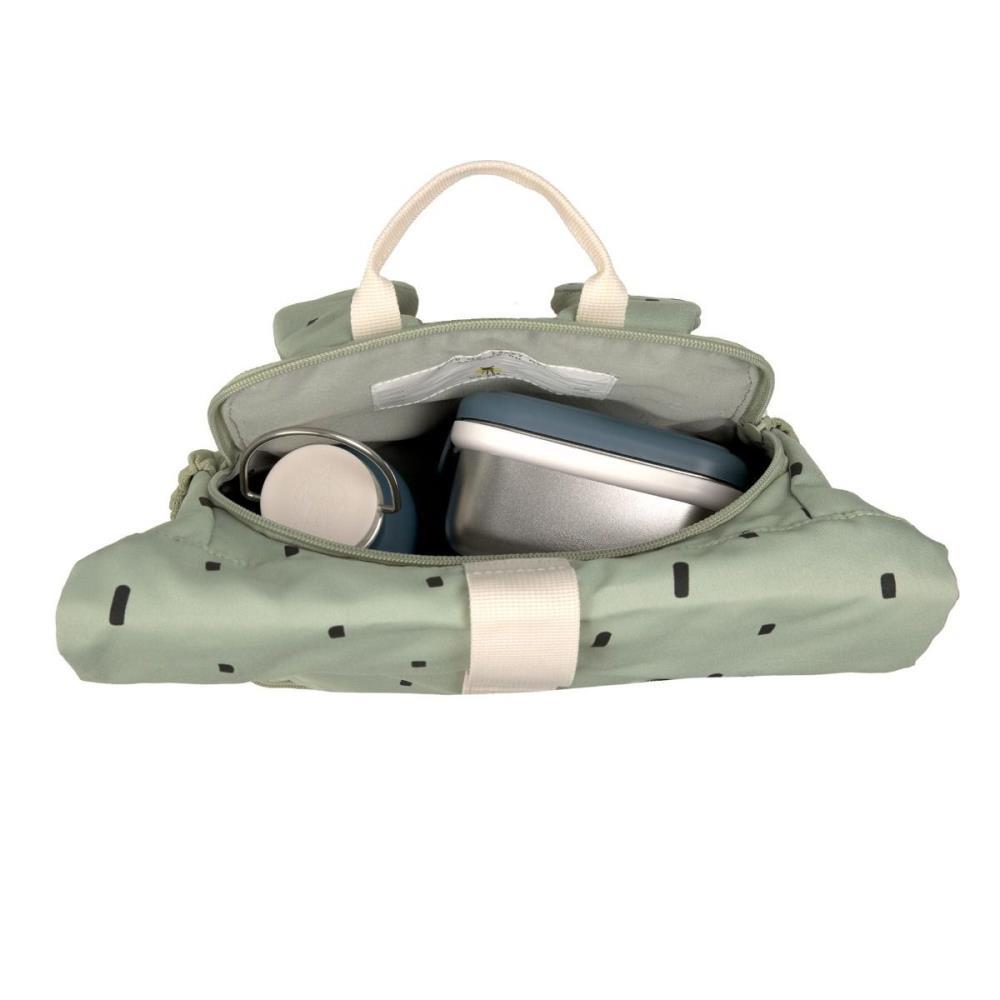 Lässig Mini Happy Prints Olive Rolltop Kindergartenrucksack