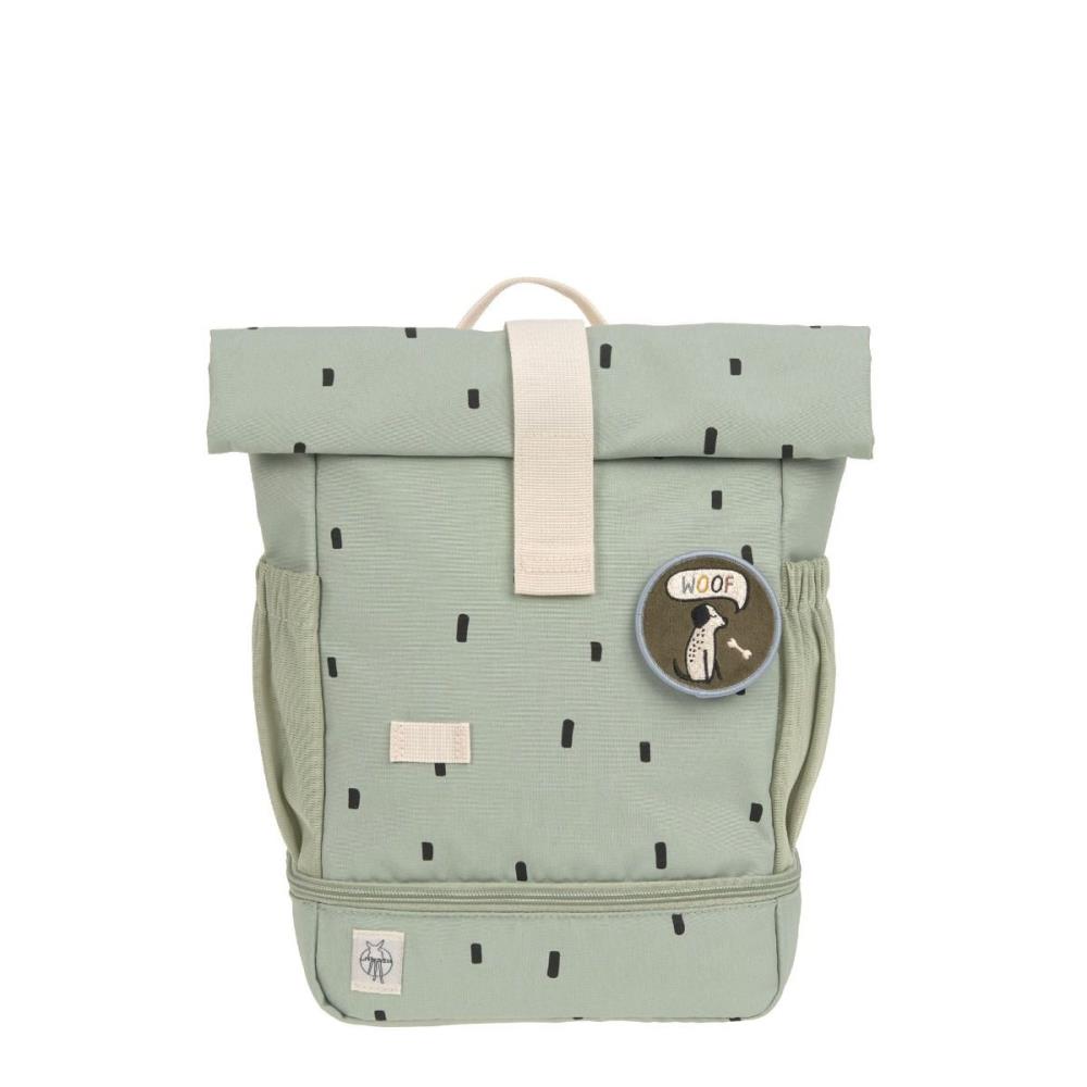 Lässig Mini Happy Prints Olive Rolltop Kindergartenrucksack