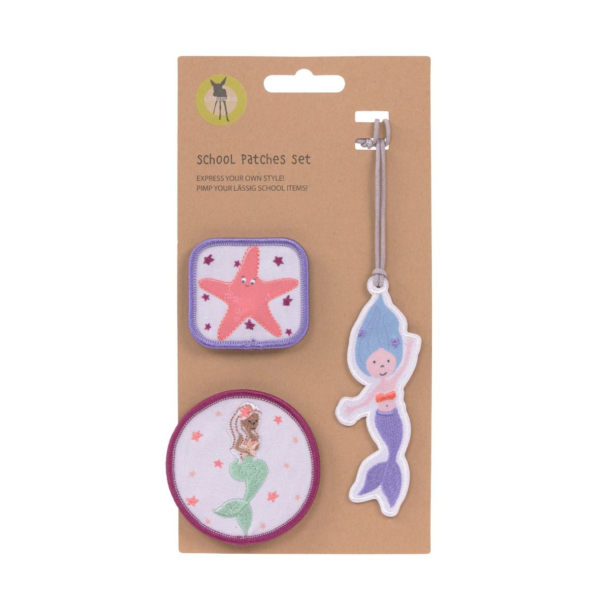 Lässig Mermaid School Patches Set 3tlg.